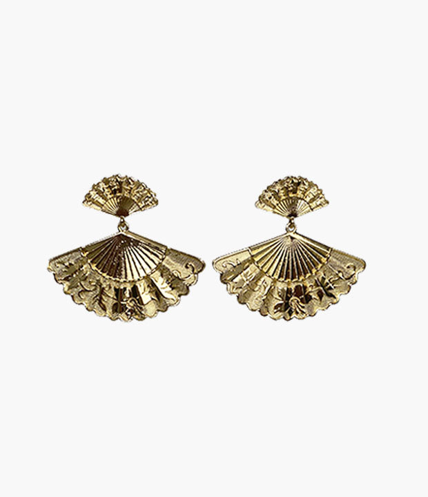 Pendientes abanicos