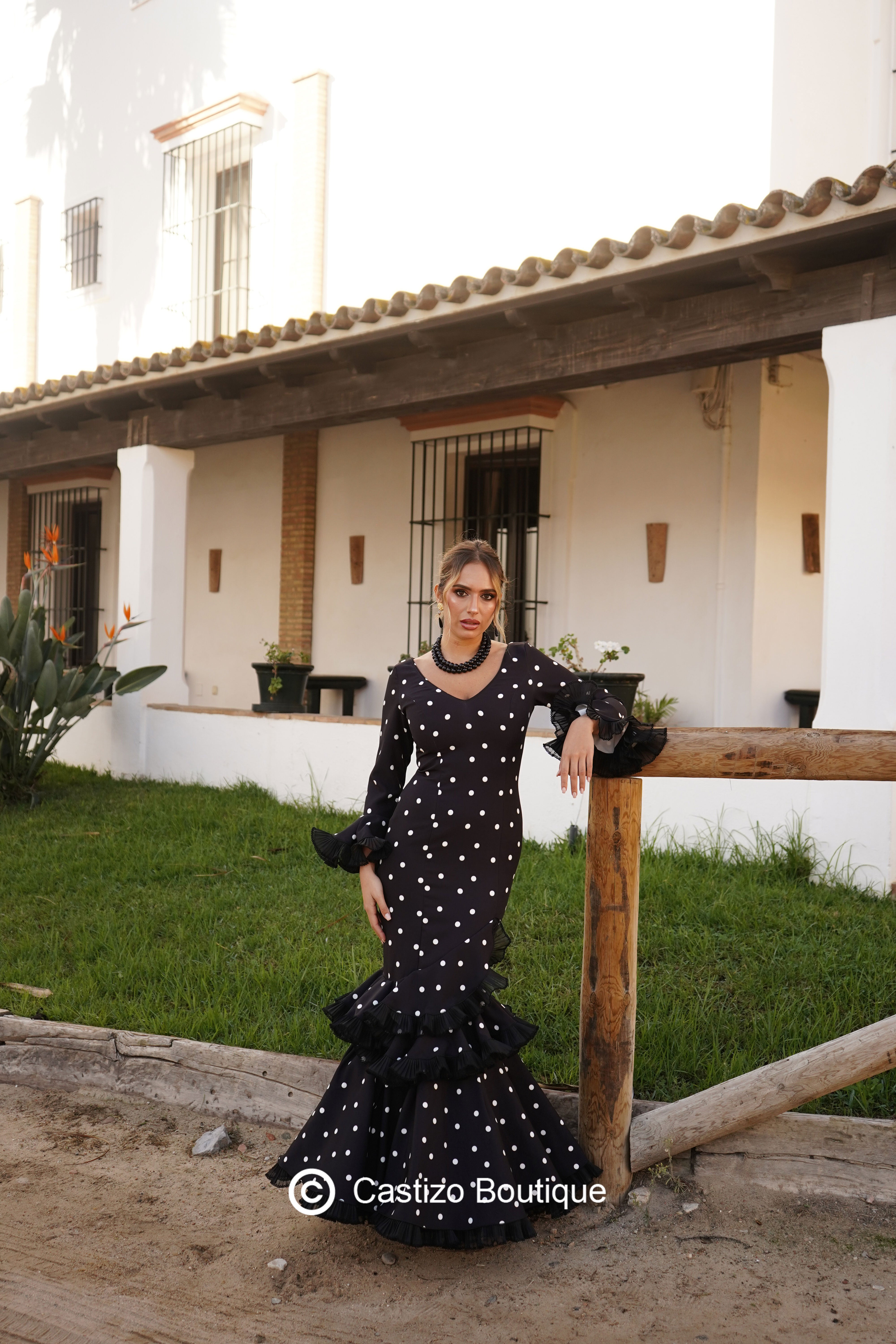 Traje Ágata | Negro y blanco