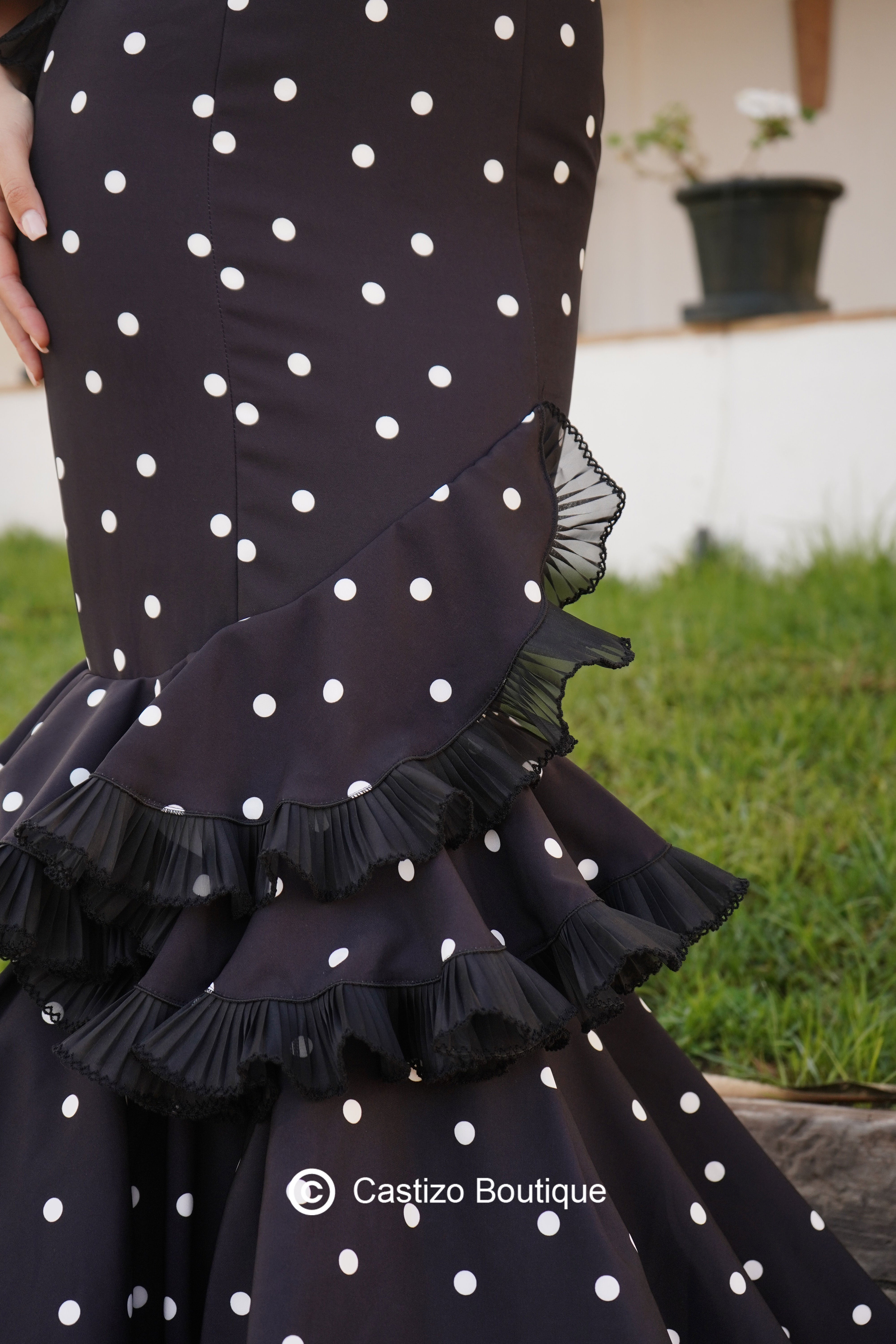 Traje Ágata | Negro y blanco