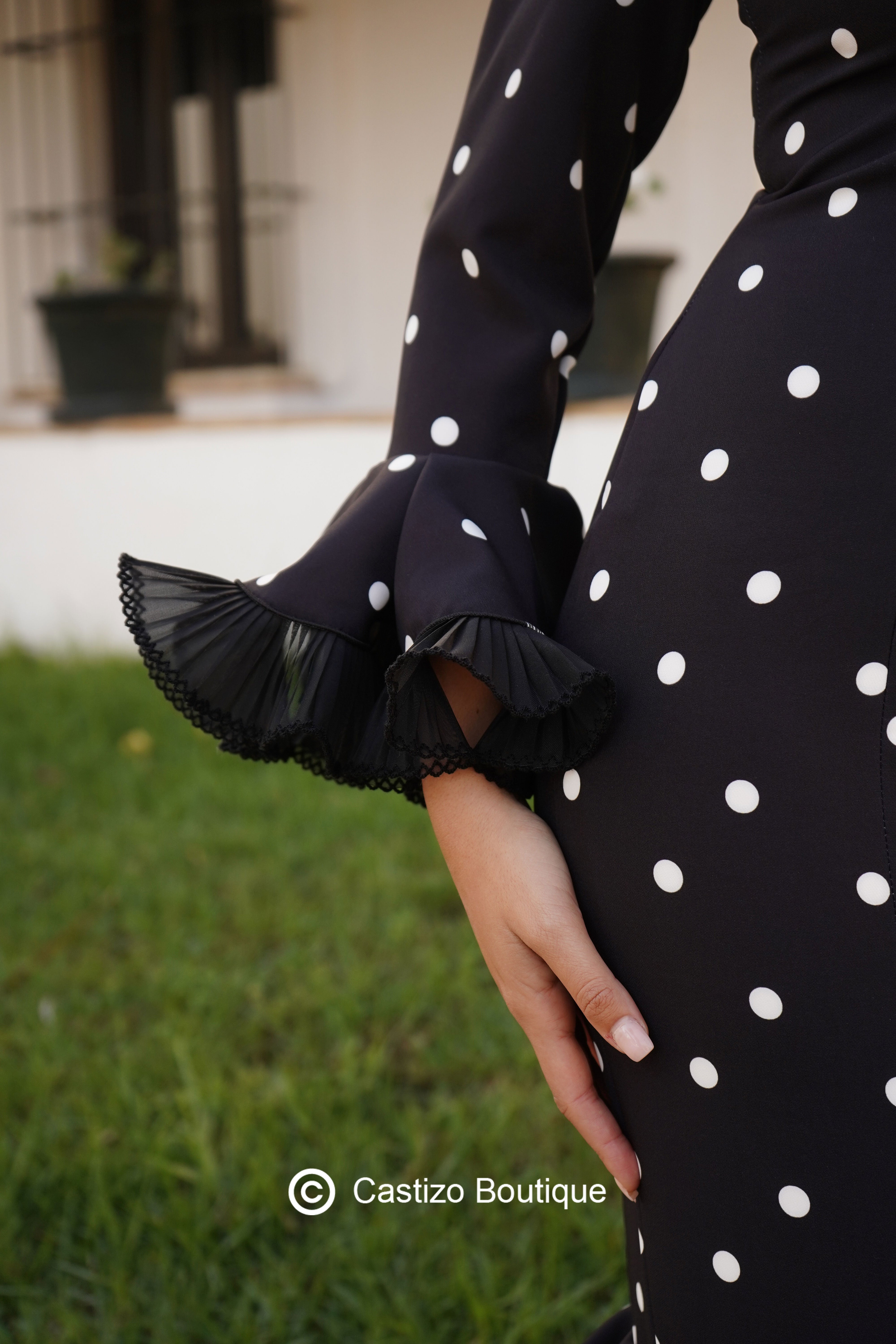 Traje Ágata | Negro y blanco